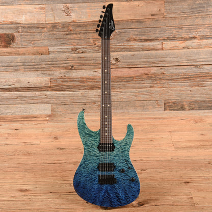 Suhr Custom Modern Set Neck Blue Fade Electric Guitars / Solid Body