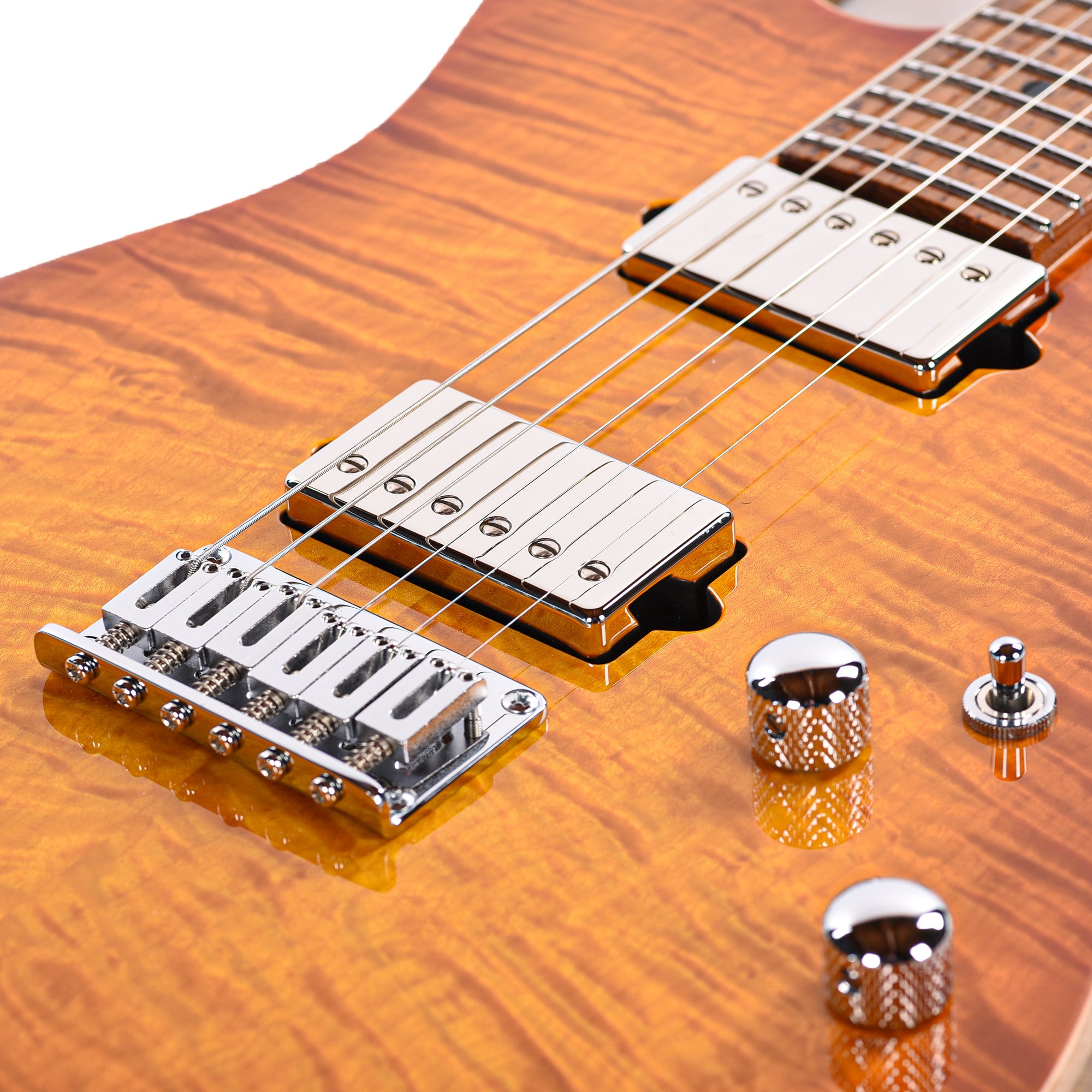 Suhr Custom Modern Set Neck Suhr Burst w/CME-Selected Angel Quilt Maple Top Electric Guitars / Solid Body