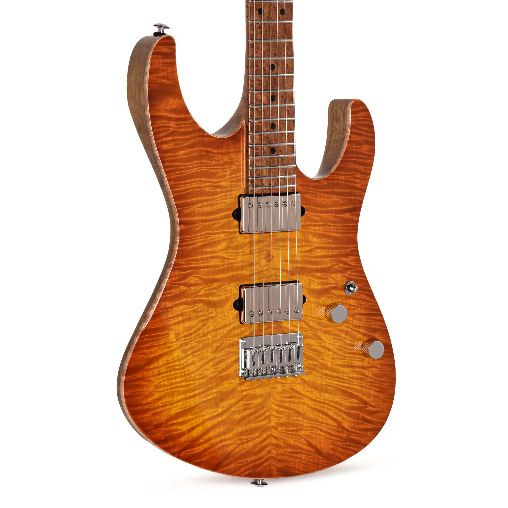 Suhr Custom Modern Set Neck Suhr Burst w/CME-Selected Angel Quilt Maple Top Electric Guitars / Solid Body