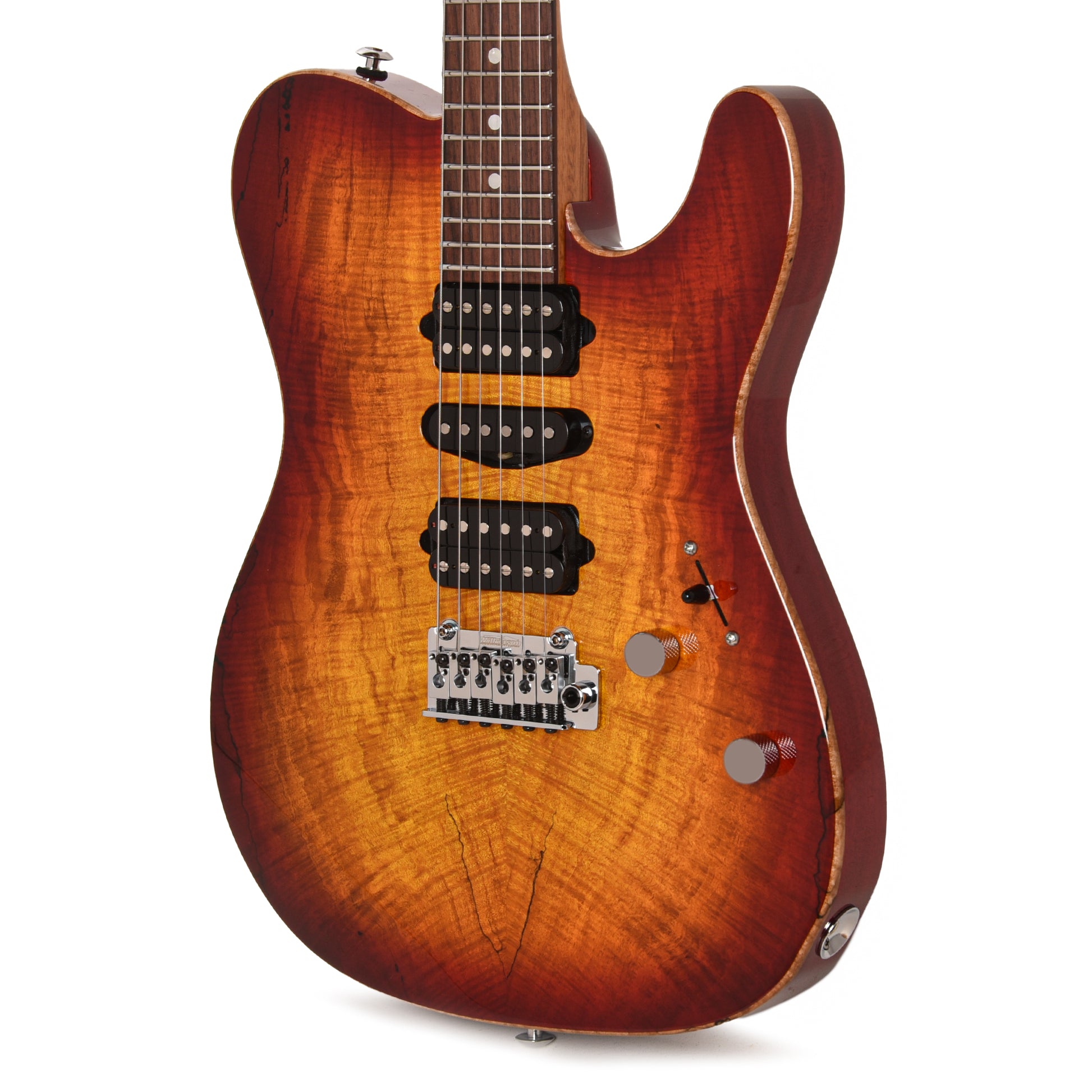 Suhr Custom Modern T Aged Cherry Burst w/CME-Selected Spalt Maple Top Electric Guitars / Solid Body