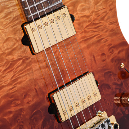 Suhr Custom Modern T Desert Gradient w/CME-Selected Waterfall Burl Maple Top Electric Guitars / Solid Body