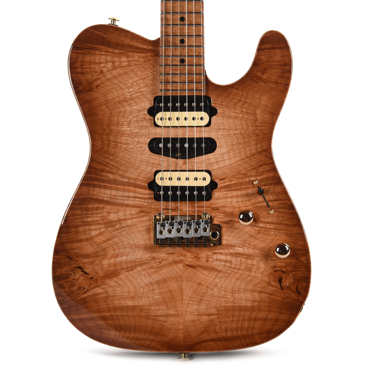 Suhr Custom Modern T Natural Burst w/CME-Selected Waterfall Burl Maple Top Electric Guitars / Solid Body