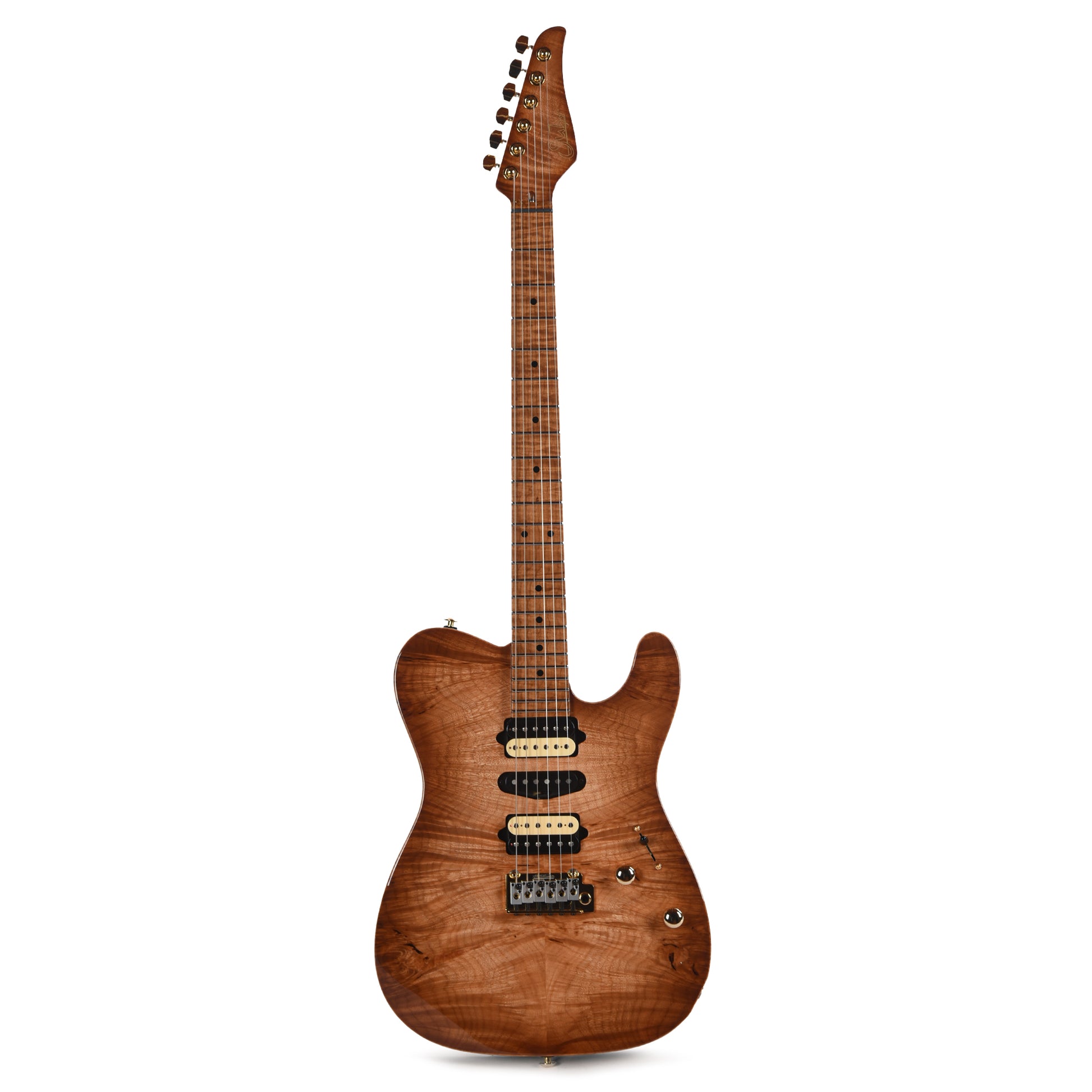 Suhr Custom Modern T Natural Burst w/CME-Selected Waterfall Burl Maple Top Electric Guitars / Solid Body