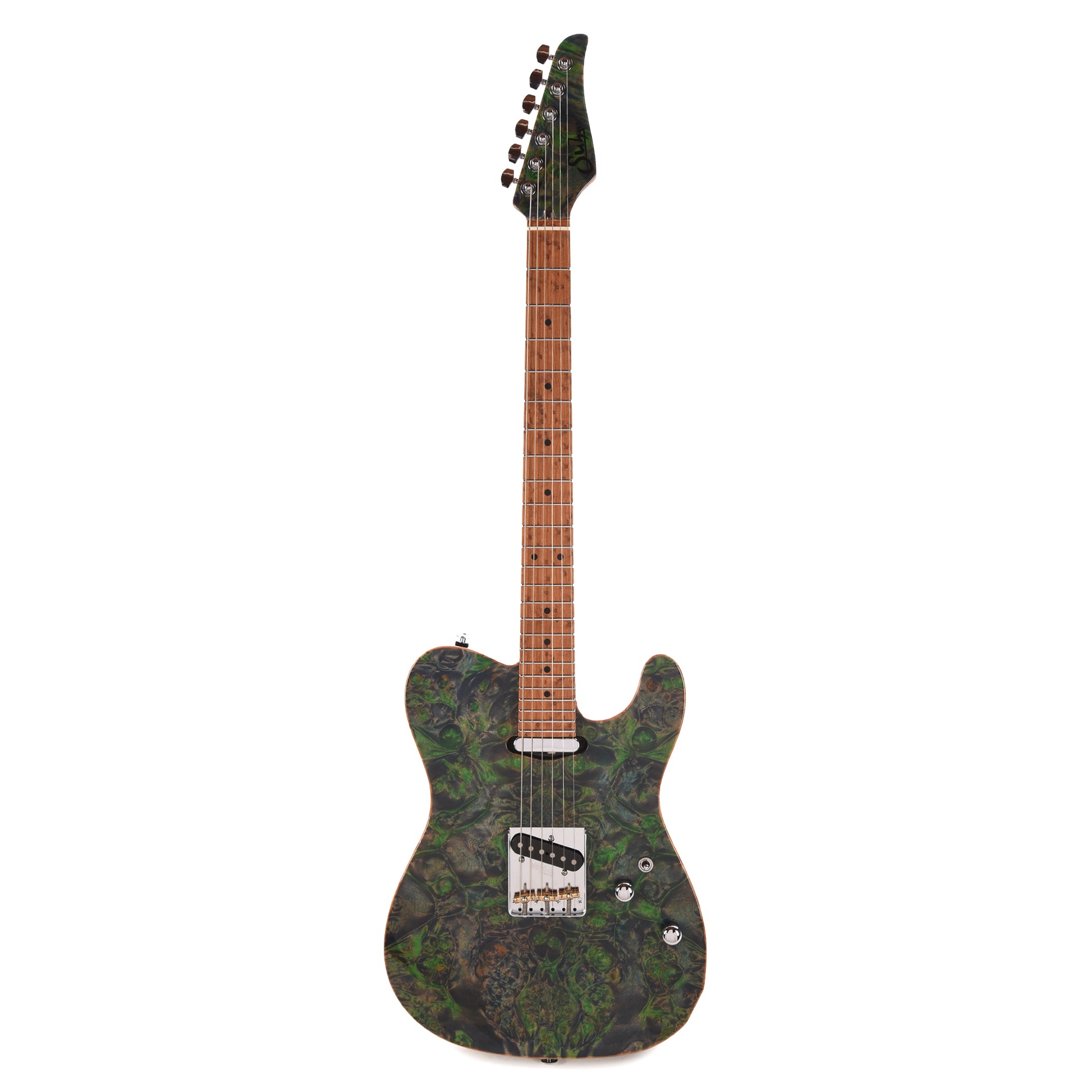 Suhr Custom Modern T Trans Algae w/CME-Selected Burl Maple Top Electric Guitars / Solid Body