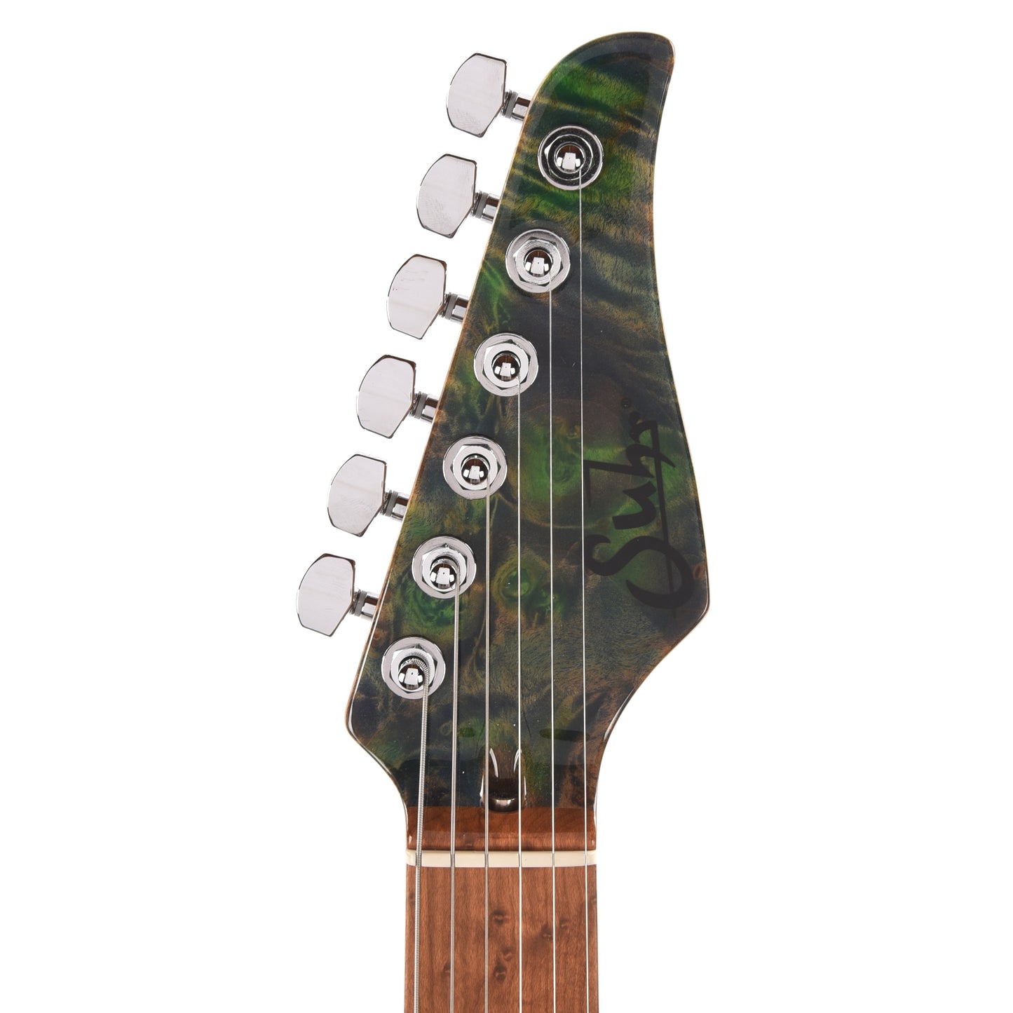 Suhr Custom Modern T Trans Algae w/CME-Selected Burl Maple Top Electric Guitars / Solid Body