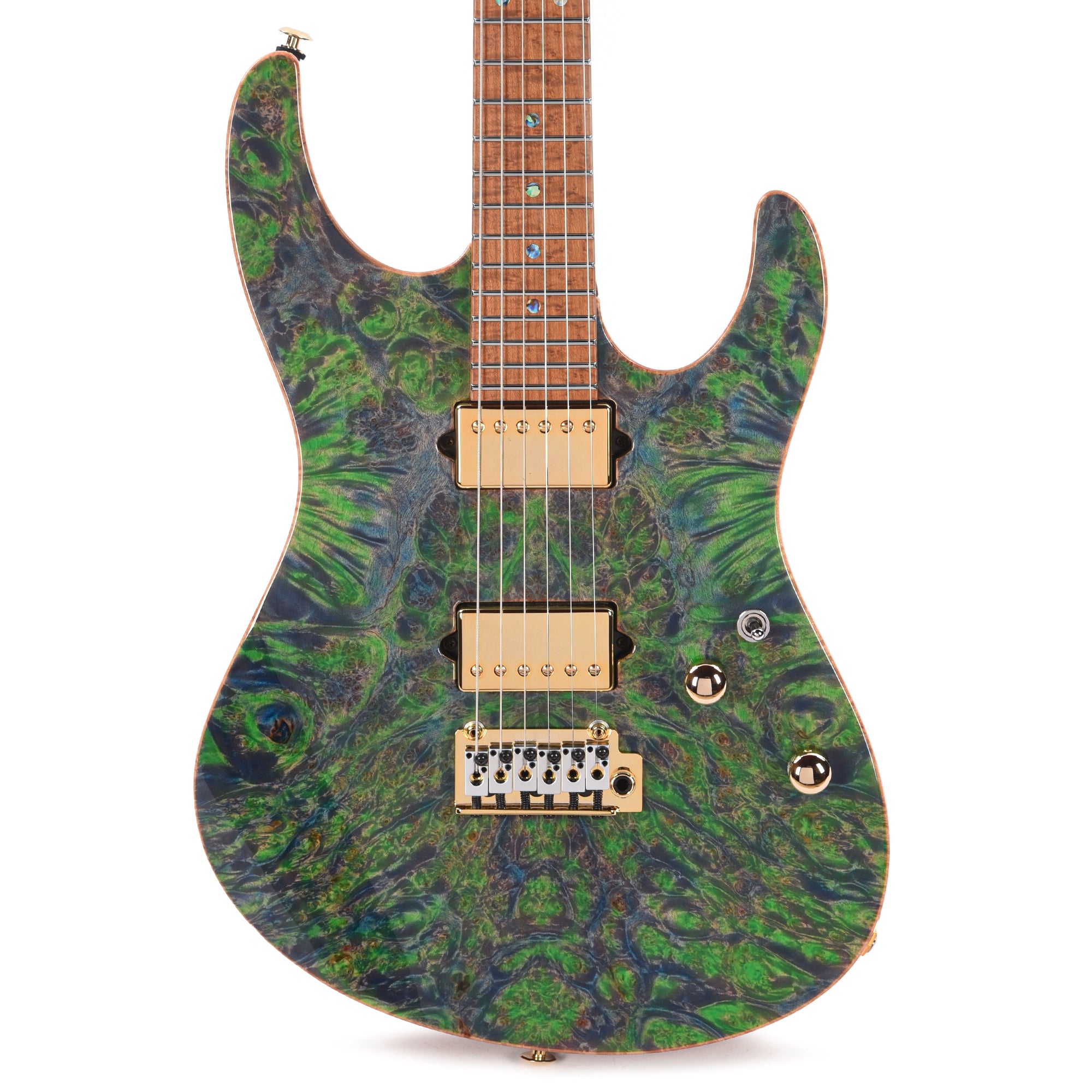 Suhr Custom Modern Trans Algae w/CME-Selected Burl Maple Top Electric Guitars / Solid Body