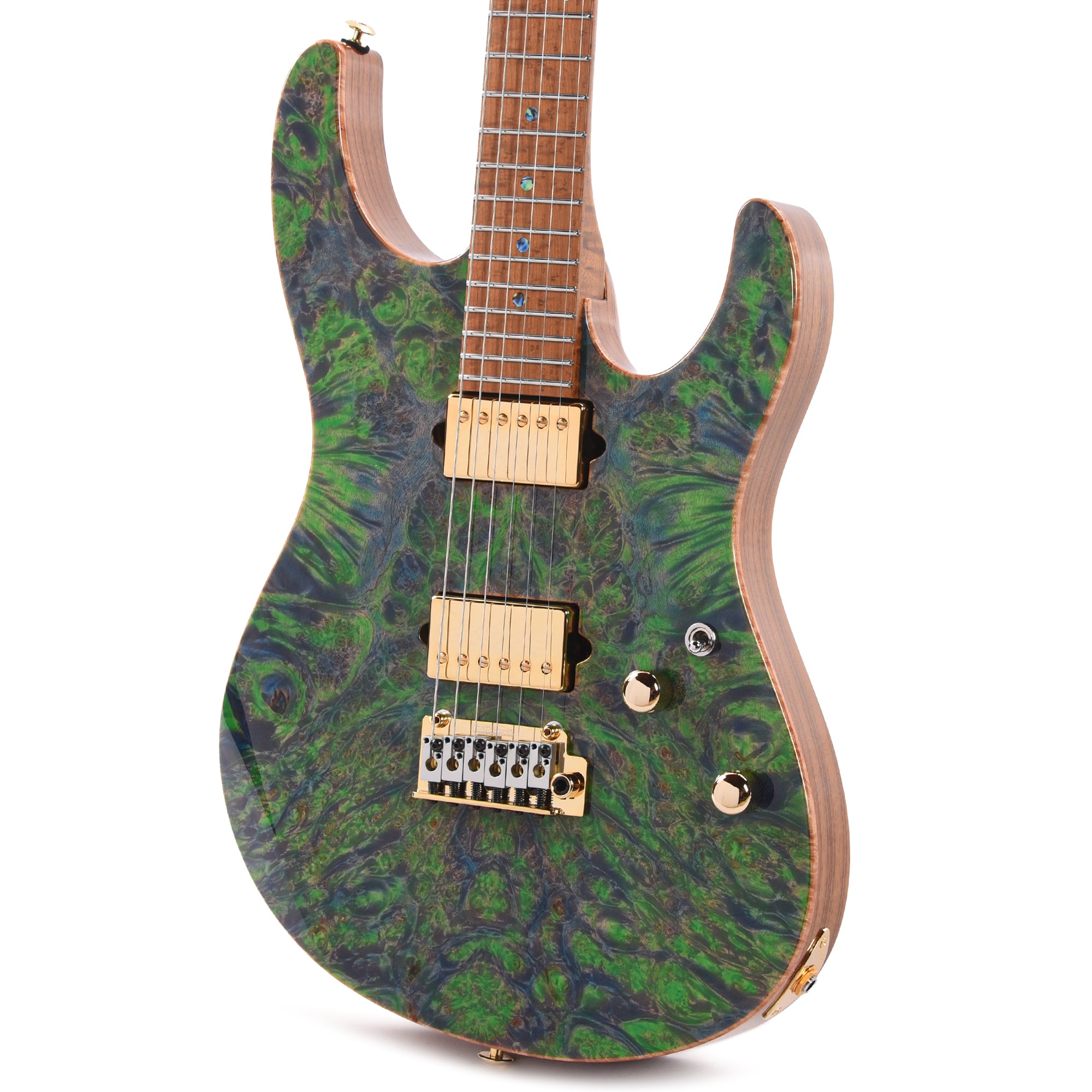 Suhr Custom Modern Trans Algae w/CME-Selected Burl Maple Top Electric Guitars / Solid Body