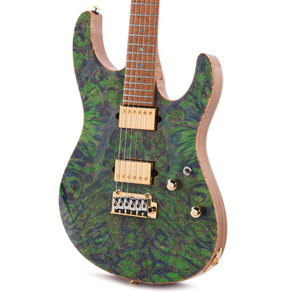 Suhr Custom Modern Trans Algae w/CME-Selected Burl Maple Top Electric Guitars / Solid Body