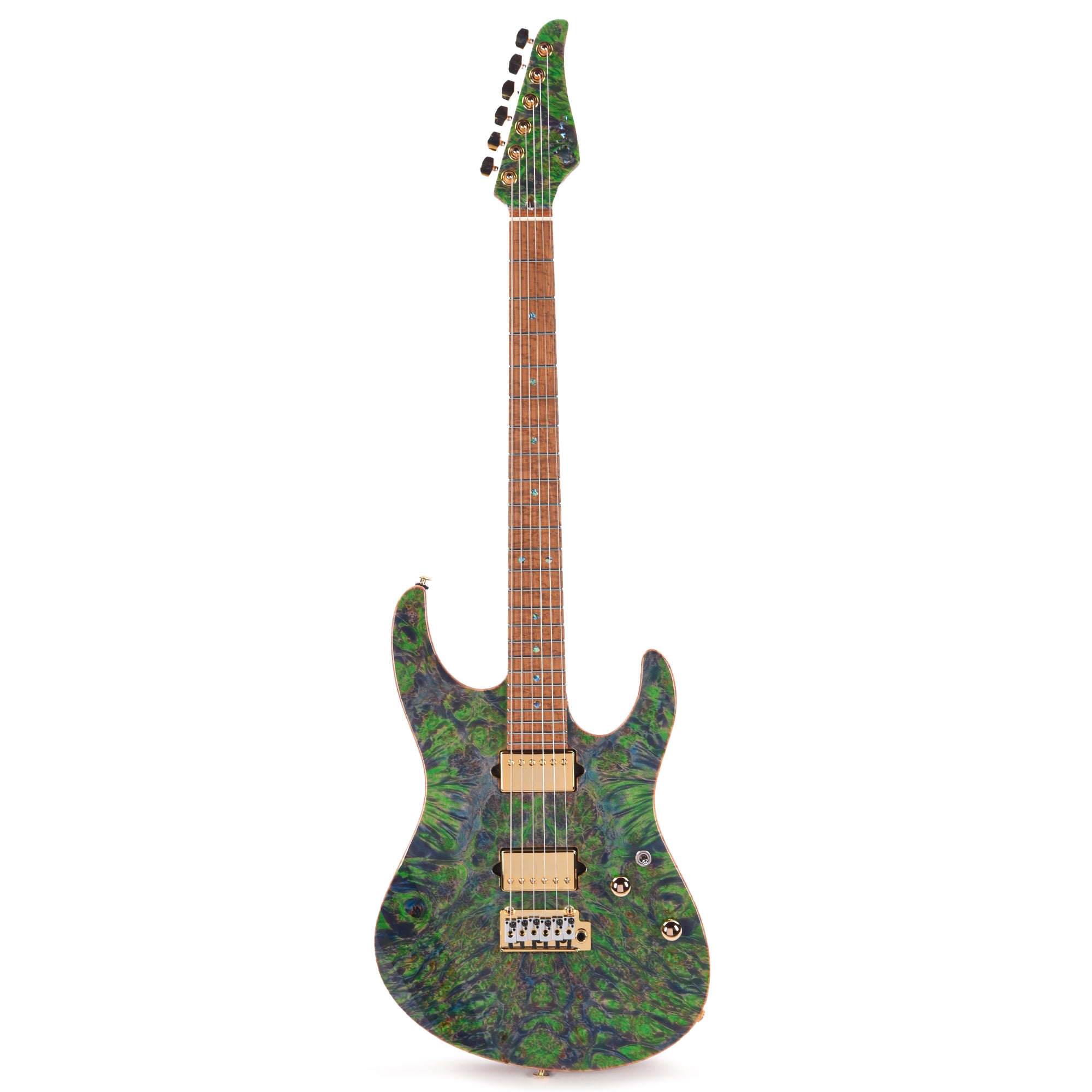 Suhr Custom Modern Trans Algae w/CME-Selected Burl Maple Top Electric Guitars / Solid Body