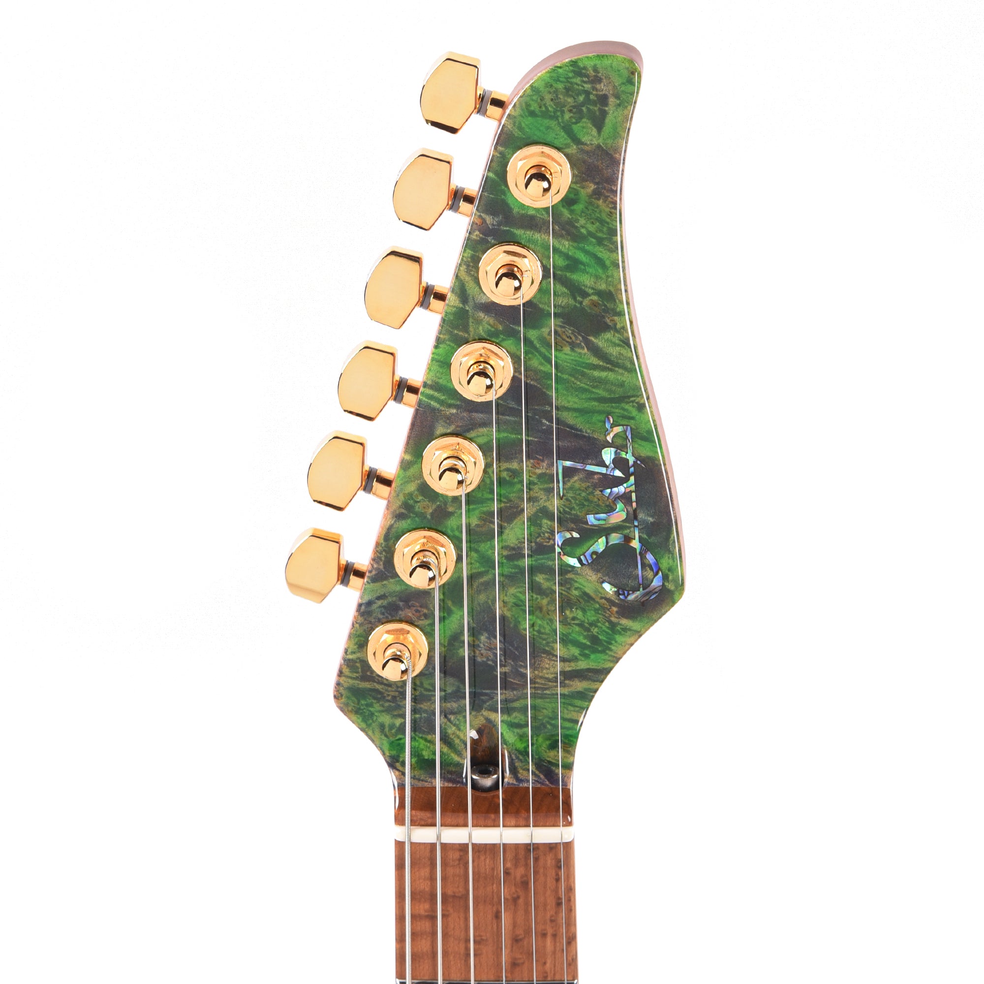 Suhr Custom Modern Trans Algae w/CME-Selected Burl Maple Top Electric Guitars / Solid Body