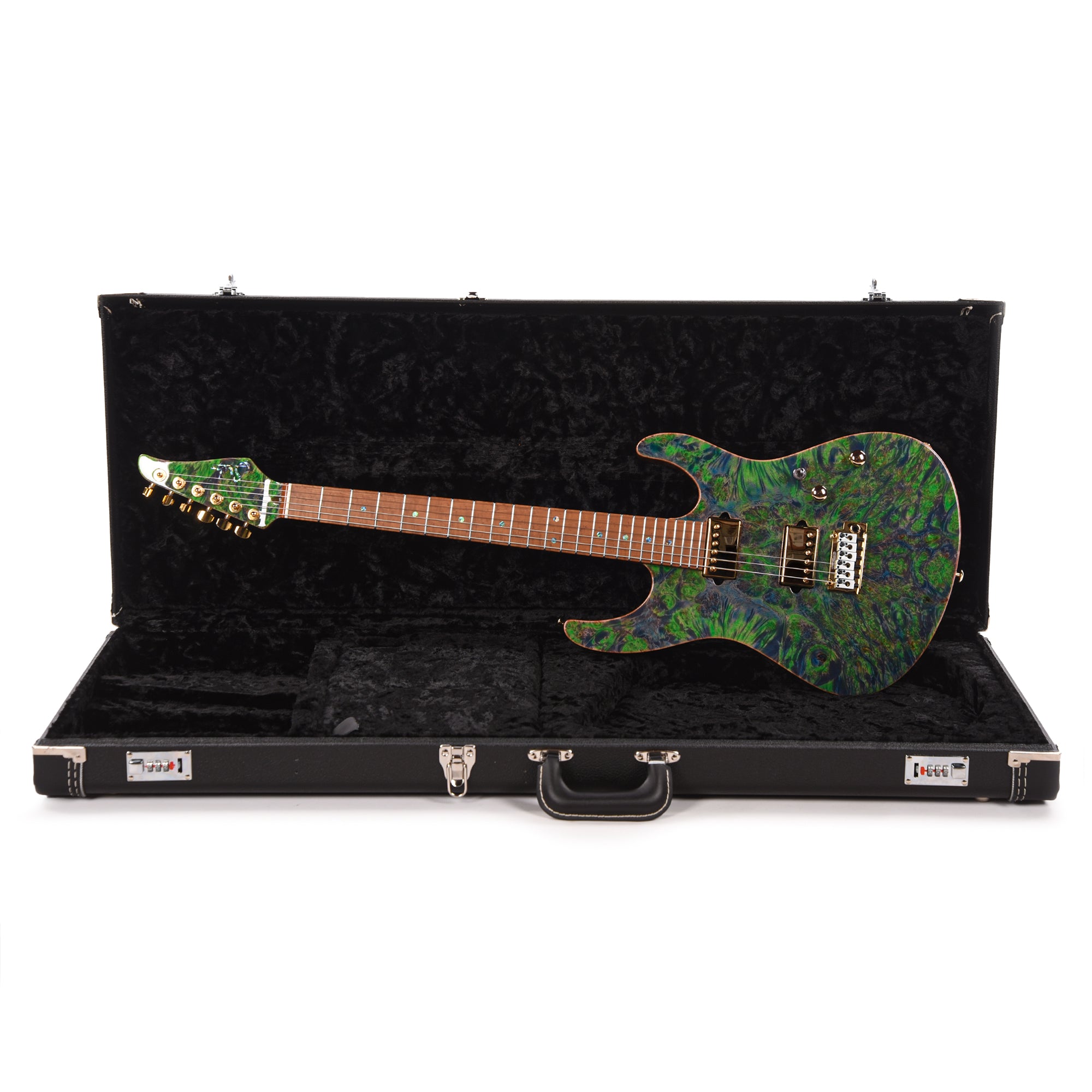 Suhr Custom Modern Trans Algae w/CME-Selected Burl Maple Top Electric Guitars / Solid Body