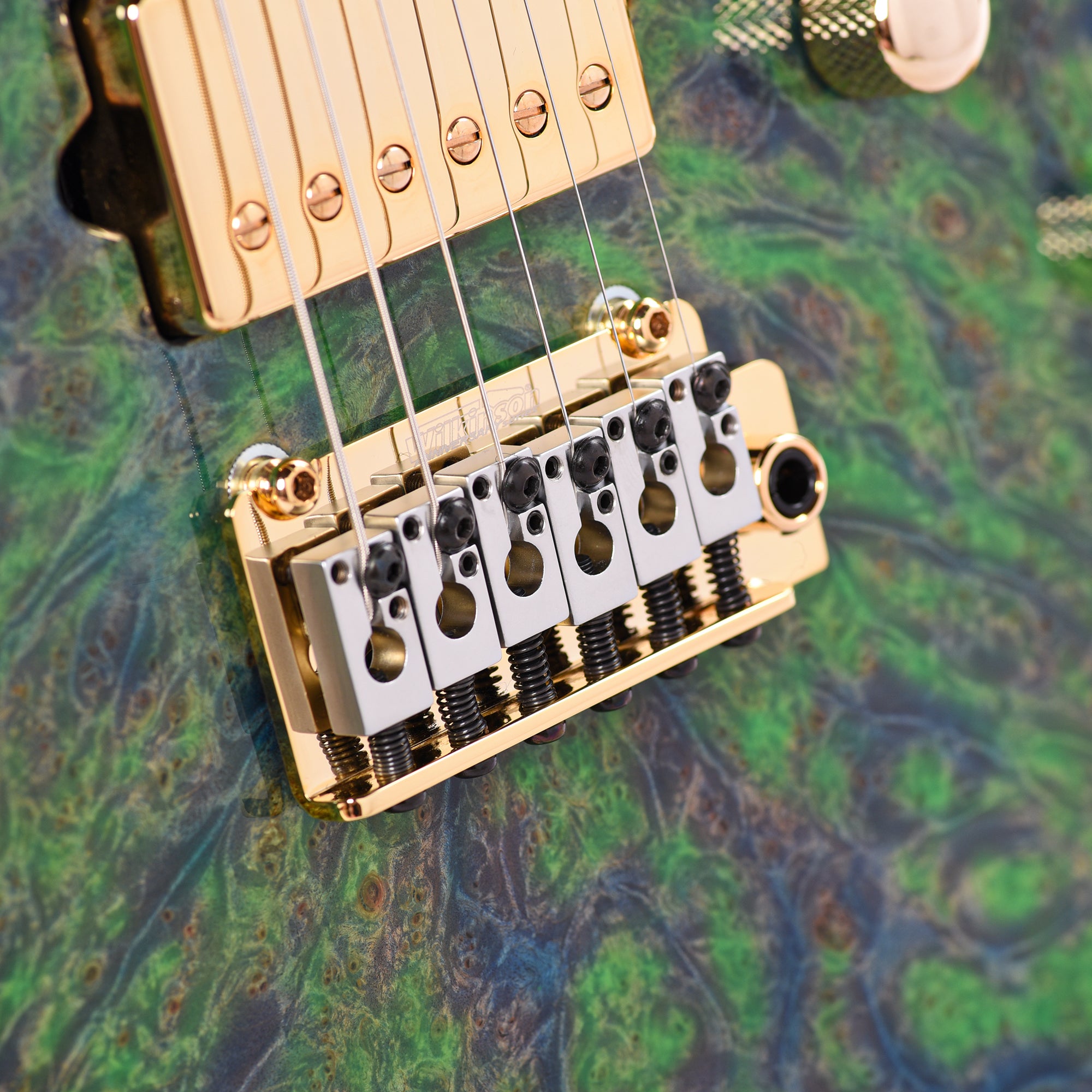 Suhr Custom Modern Trans Algae w/CME-Selected Burl Maple Top Electric Guitars / Solid Body