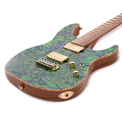 Suhr Custom Modern Trans Algae w/CME-Selected Burl Maple Top Electric Guitars / Solid Body