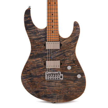 Suhr Custom Modern Trans Blue Denim w/CME-Selected Waterfall Burl Maple 1-Piece Top Electric Guitars / Solid Body