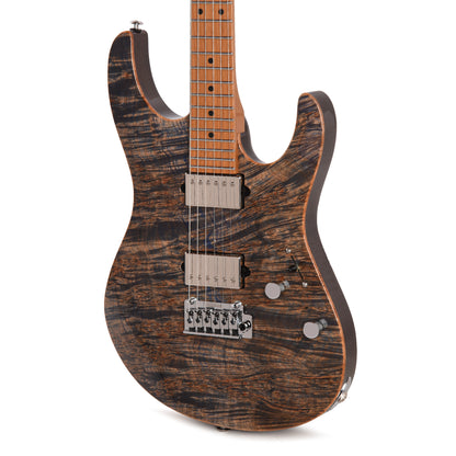 Suhr Custom Modern Trans Blue Denim w/CME-Selected Waterfall Burl Maple 1-Piece Top Electric Guitars / Solid Body