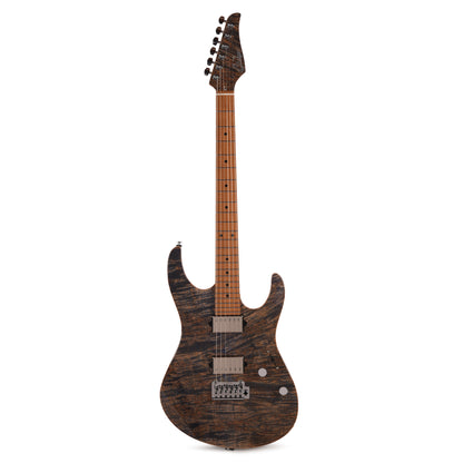 Suhr Custom Modern Trans Blue Denim w/CME-Selected Waterfall Burl Maple 1-Piece Top Electric Guitars / Solid Body
