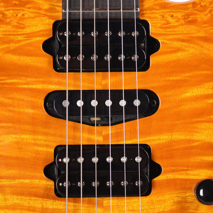 Suhr Custom Modern Trans Caramel w/ CME-Selected Waterfall Burl Maple Top Electric Guitars / Solid Body