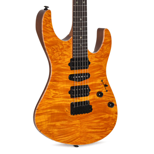 Suhr Custom Modern Trans Caramel w/ CME-Selected Waterfall Burl Maple Top Electric Guitars / Solid Body