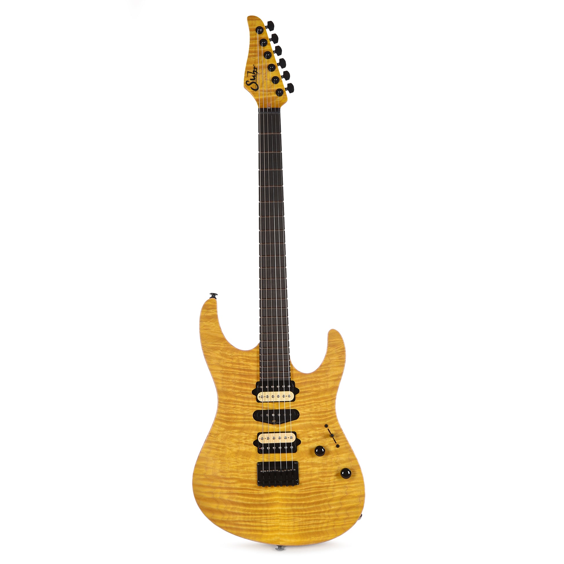 Suhr Custom Modern Trans Lemon Yellow w/CME-Selected Quilt Maple Top Electric Guitars / Solid Body