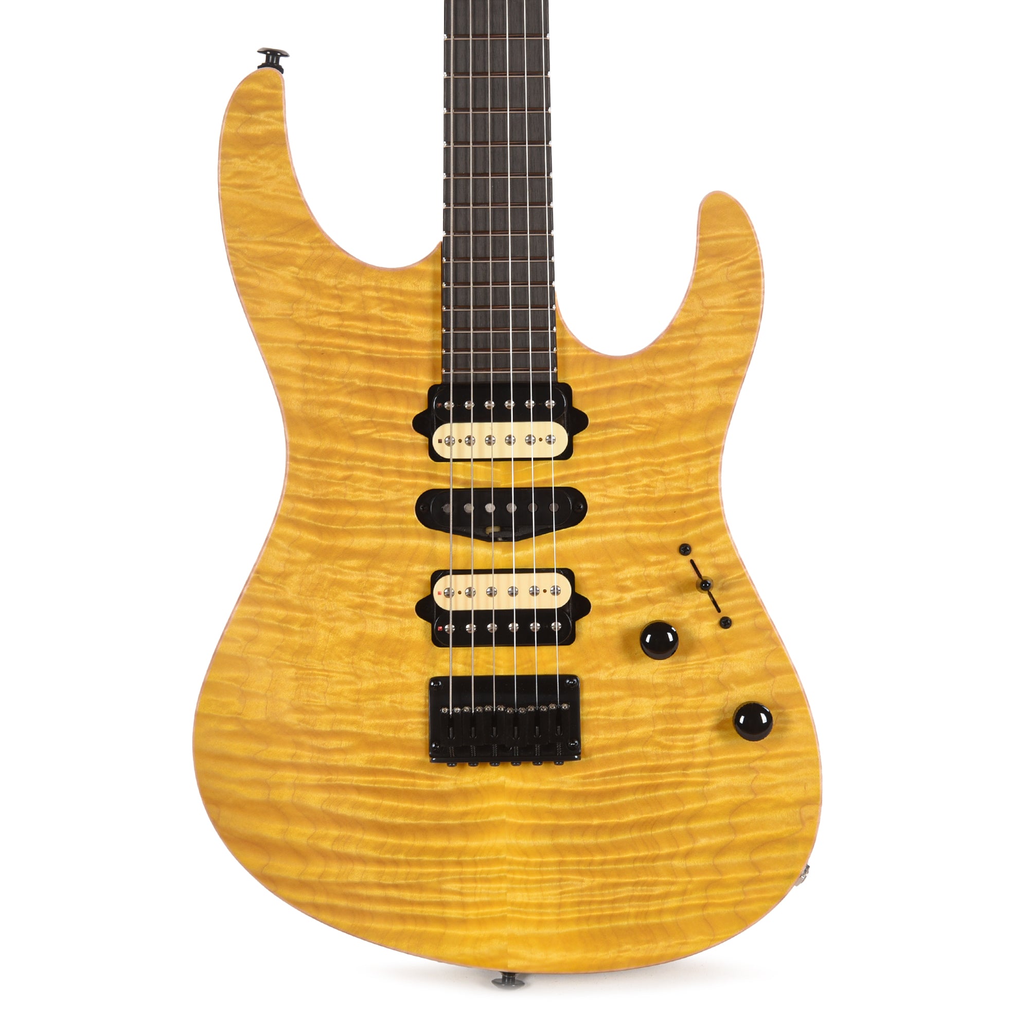 Suhr Custom Modern Trans Lemon Yellow w/CME-Selected Quilt Maple Top Electric Guitars / Solid Body