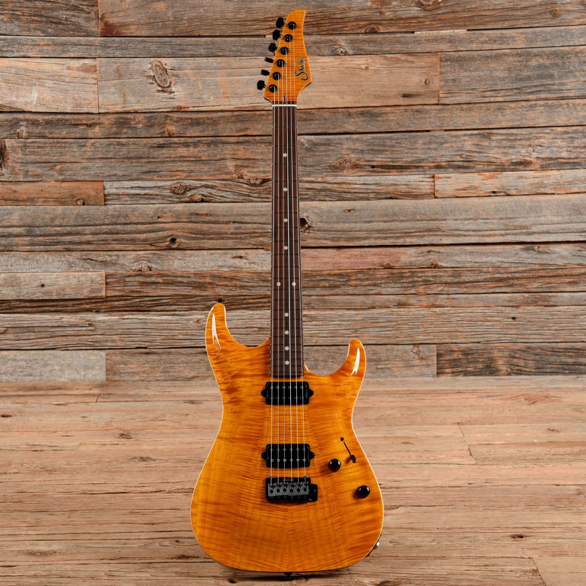 Suhr Custom Shop Standard Carve Top Transparent Amber 2023 Electric Guitars / Solid Body