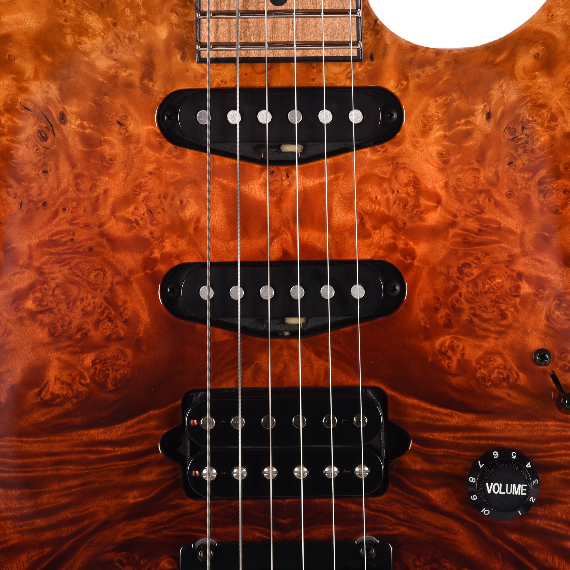 Suhr Custom Standard Desert Gradient w/CME-Selected Burl Maple Top Electric Guitars / Solid Body