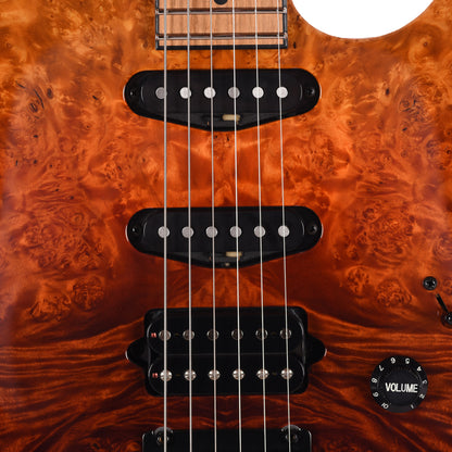 Suhr Custom Standard Desert Gradient w/CME-Selected Burl Maple Top Electric Guitars / Solid Body