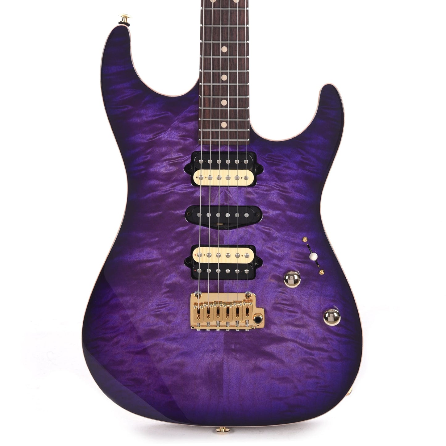 Suhr Custom Standard HSH Trans Purple Burst w/CME Hand-Selected Quilt Maple Top Electric Guitars / Solid Body