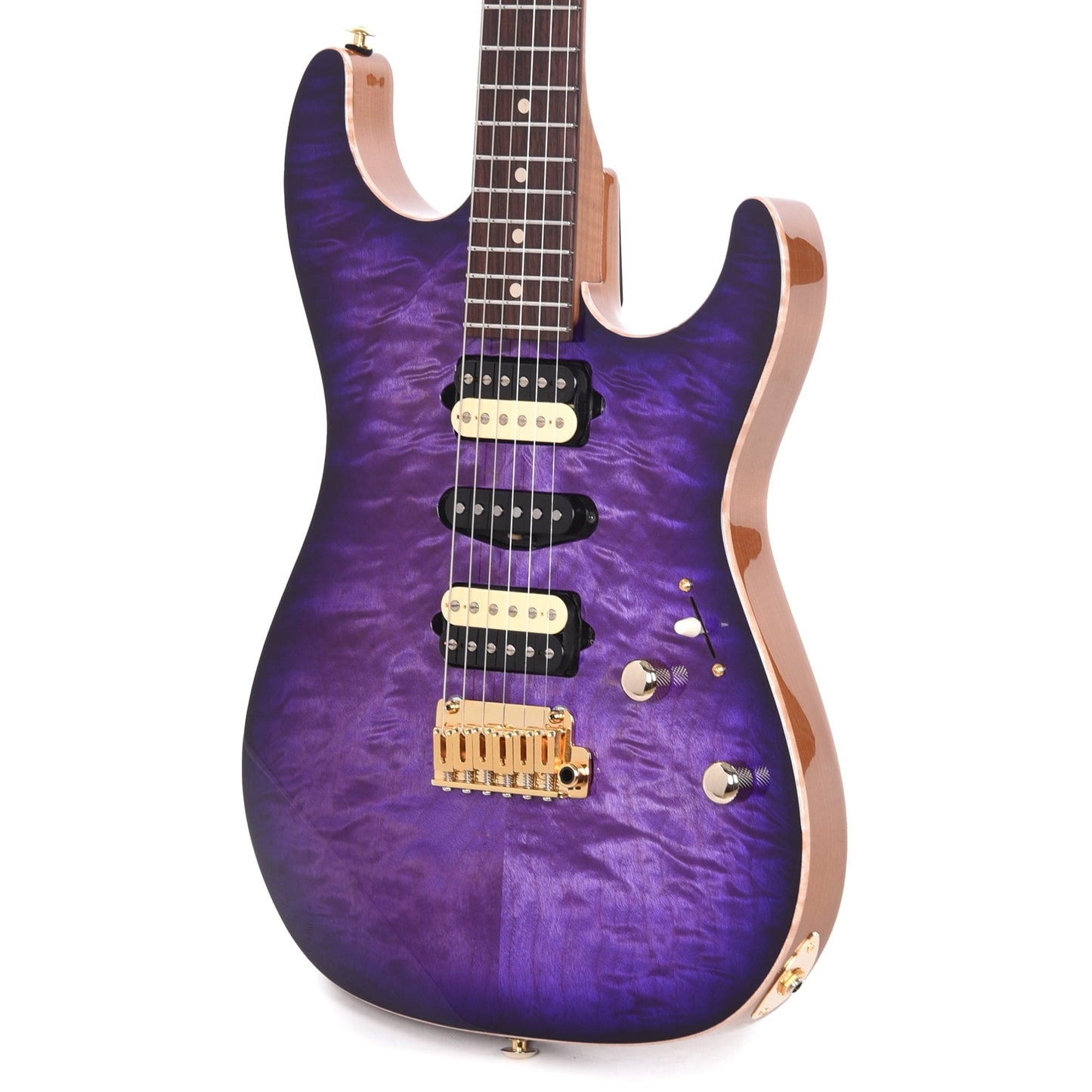 Suhr Custom Standard HSH Trans Purple Burst w/CME Hand-Selected Quilt Maple Top Electric Guitars / Solid Body