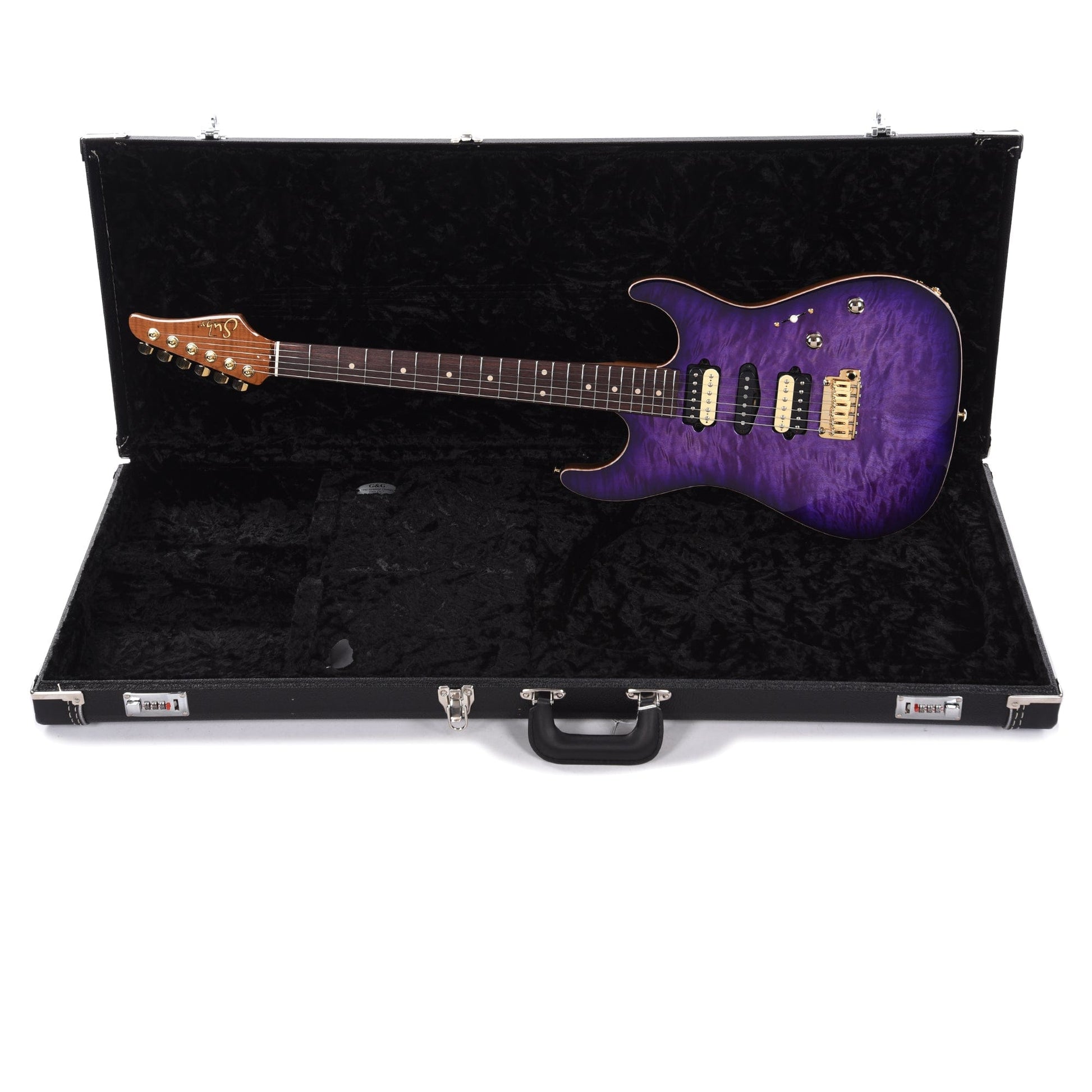 Suhr Custom Standard HSH Trans Purple Burst w/CME Hand-Selected Quilt Maple Top Electric Guitars / Solid Body