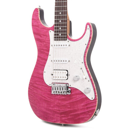 Suhr Custom Standard HSS Flame Maple/Alder Magenta Pink Stain w/Roasted Flame Maple Neck Electric Guitars / Solid Body