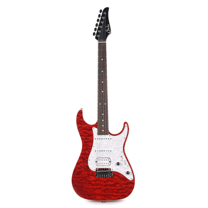 Suhr Custom Standard HSS Quilted Maple/Swamp Ash Transparent Red Electric Guitars / Solid Body