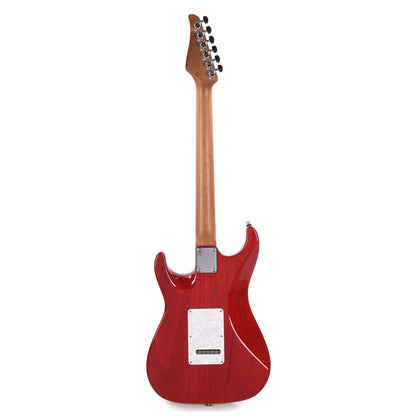 Suhr Custom Standard HSS Quilted Maple/Swamp Ash Transparent Red Electric Guitars / Solid Body