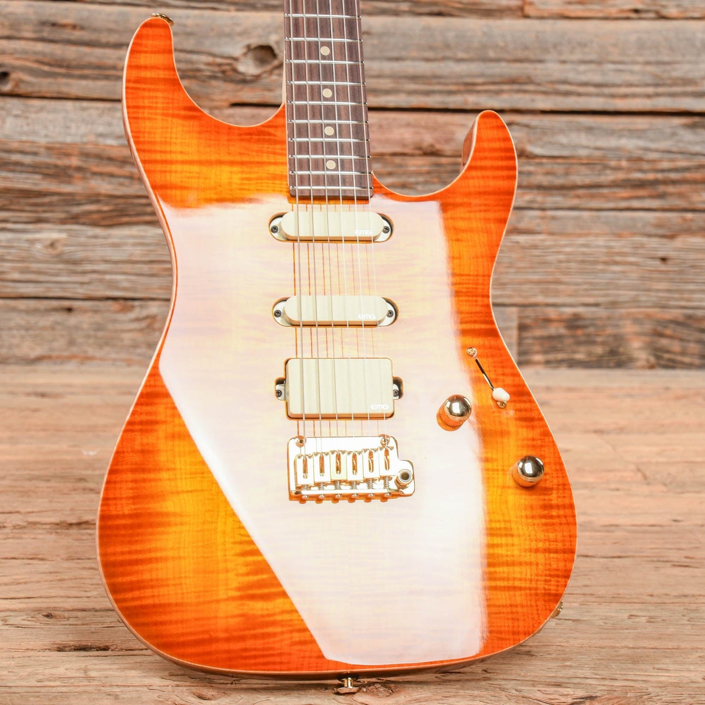 Suhr Limited Edition Standard Legacy Okoume/Curly Maple Sunburst Electric Guitars / Solid Body