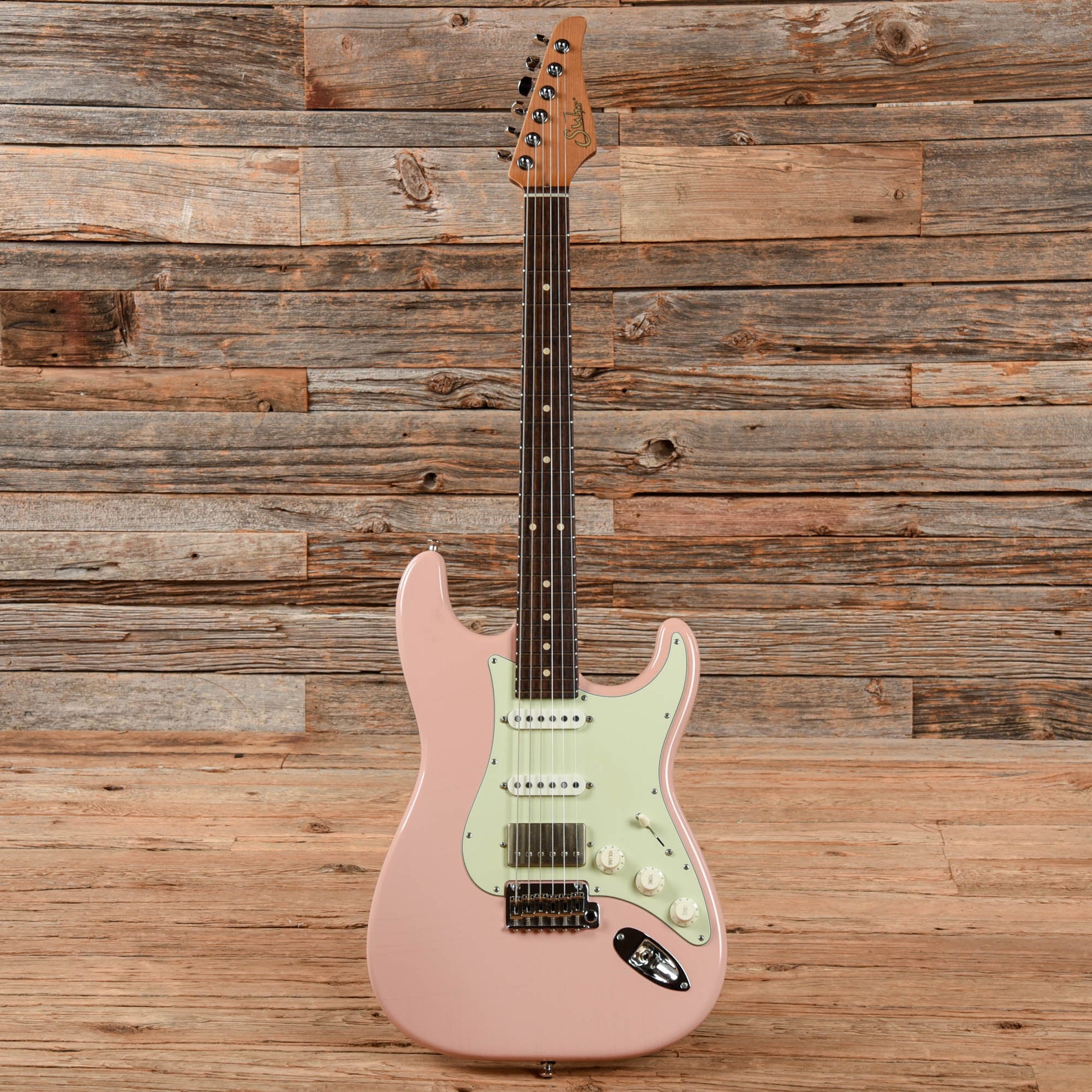 Suhr Mateus Asato Signature Classic S Shell Pink Antique Electric Guitars / Solid Body