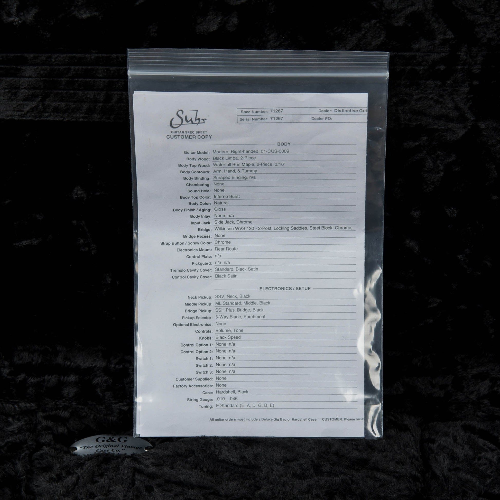 Suhr Modern Black Limba w/Waterfall Burl Maple Top Inferno Burst Electric Guitars / Solid Body