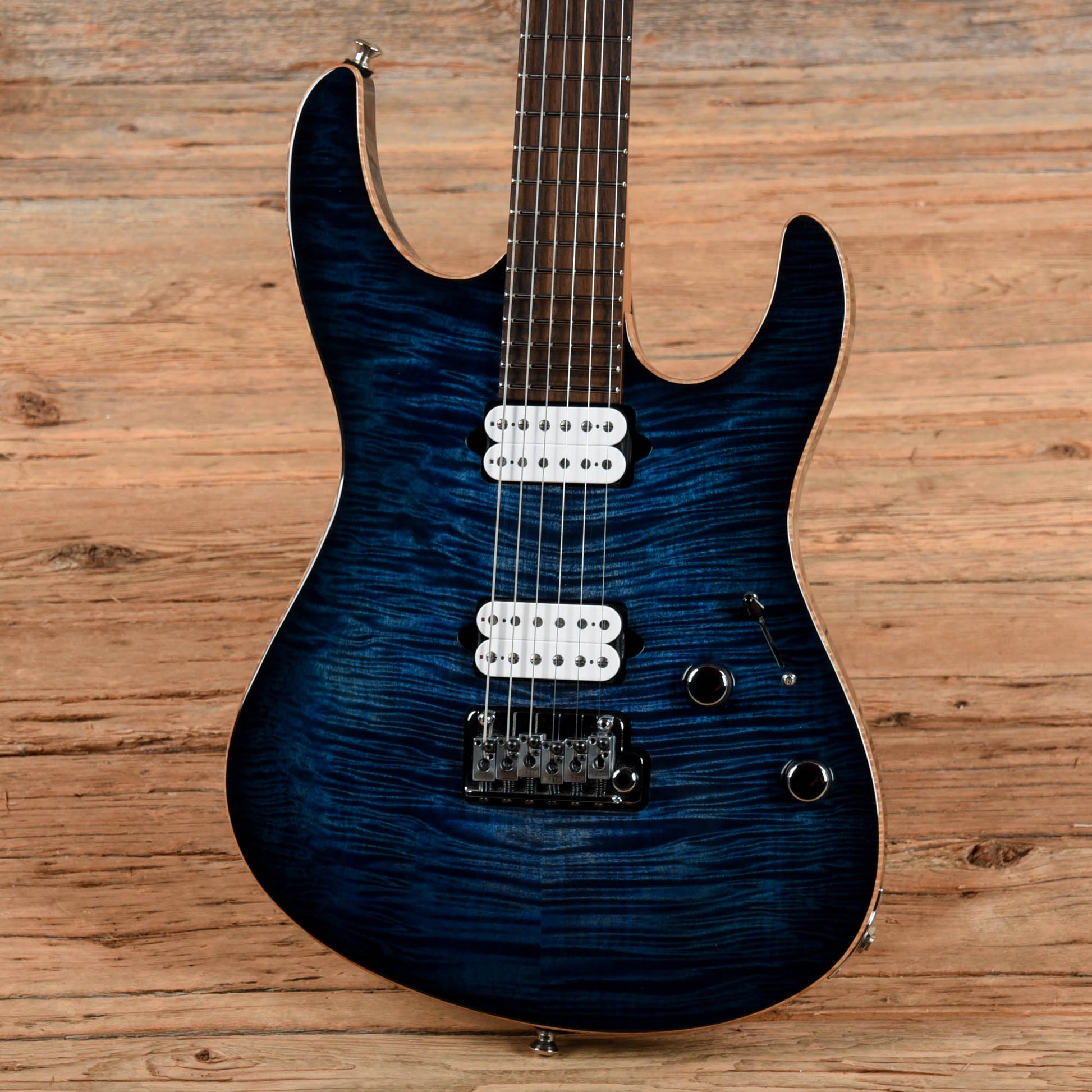 Suhr Modern Carve Top Blue 2011 Electric Guitars / Solid Body