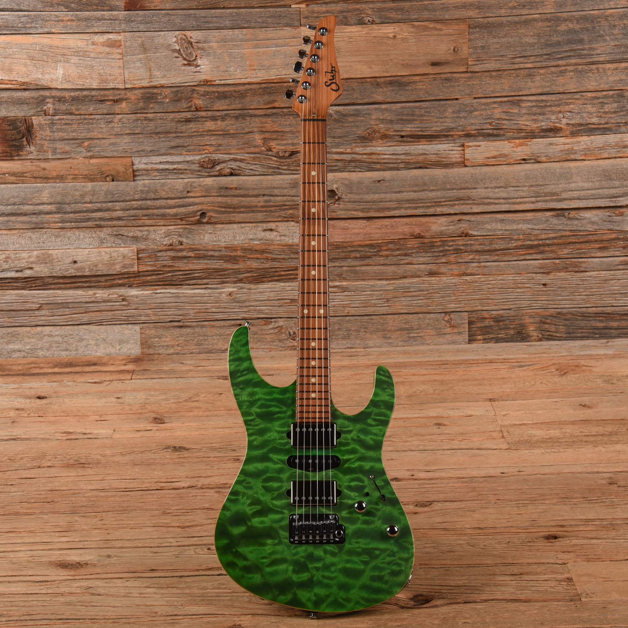 Suhr Modern Custom Transparent Green Electric Guitars / Solid Body