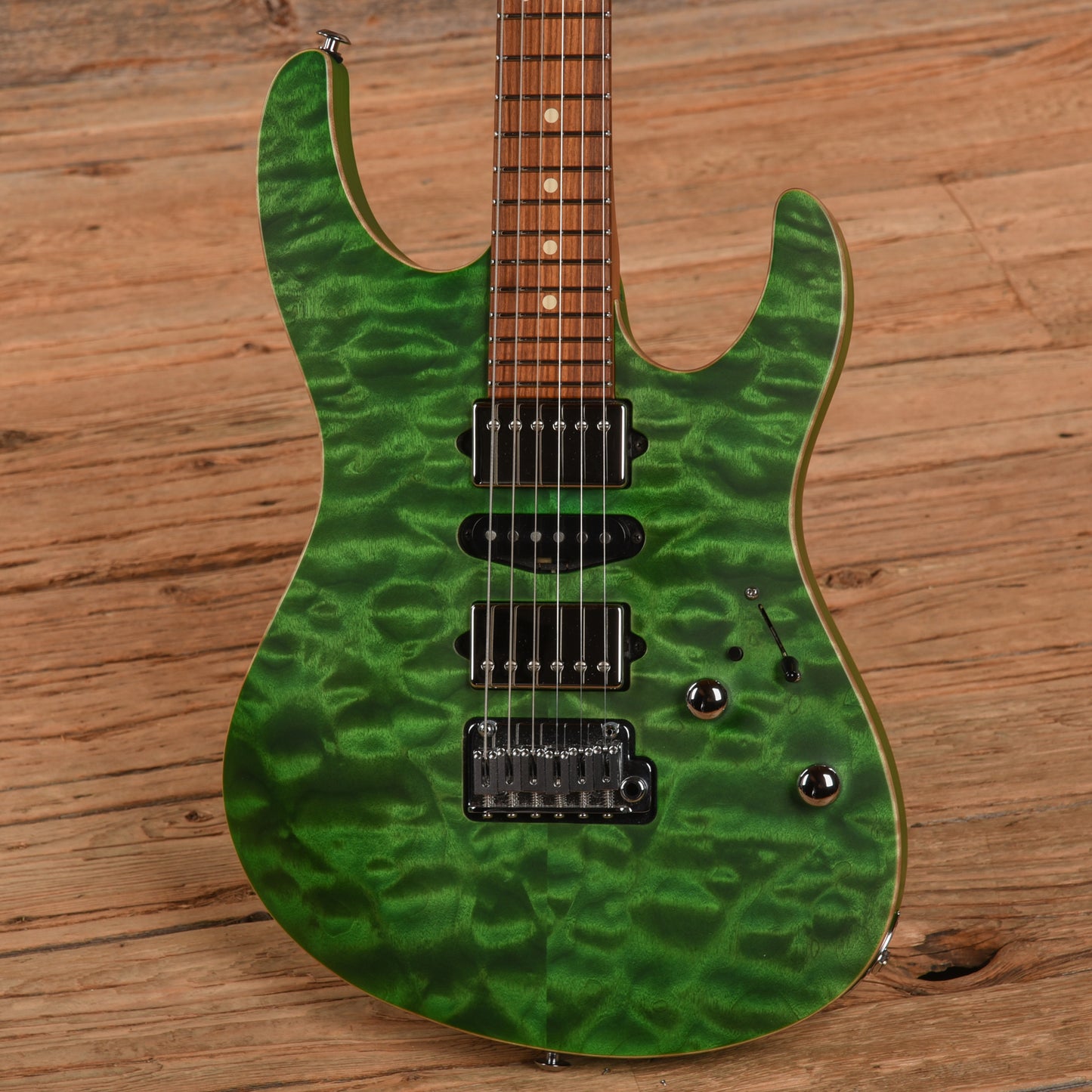 Suhr Modern Custom Transparent Green Electric Guitars / Solid Body