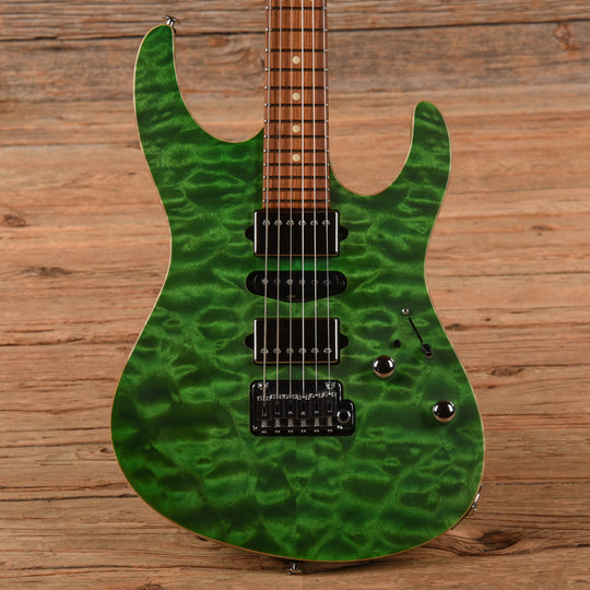 Suhr Modern Custom Transparent Green Electric Guitars / Solid Body