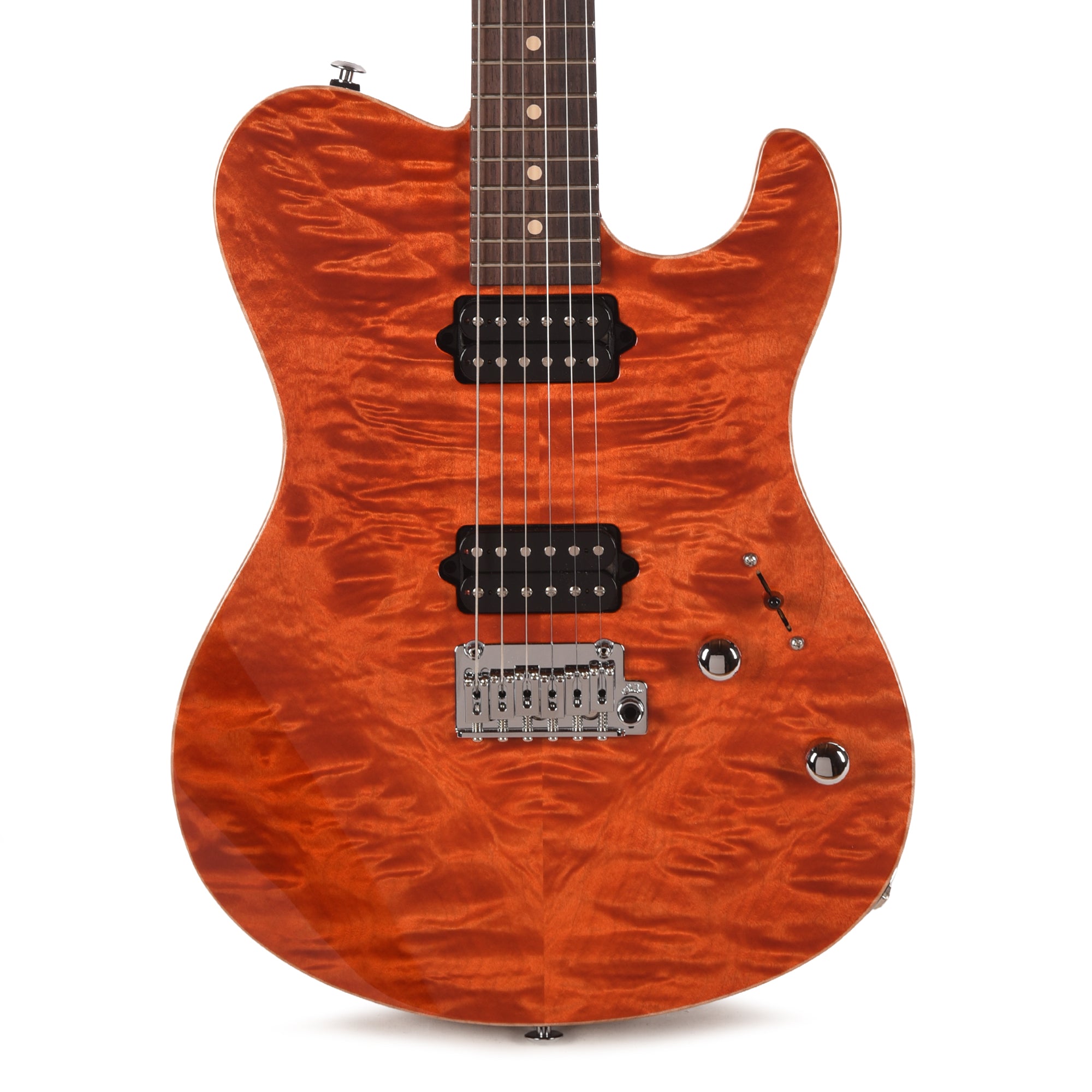 Suhr Oso Short Scale Custom Orange Stain w/Figured Maple Top Electric Guitars / Solid Body