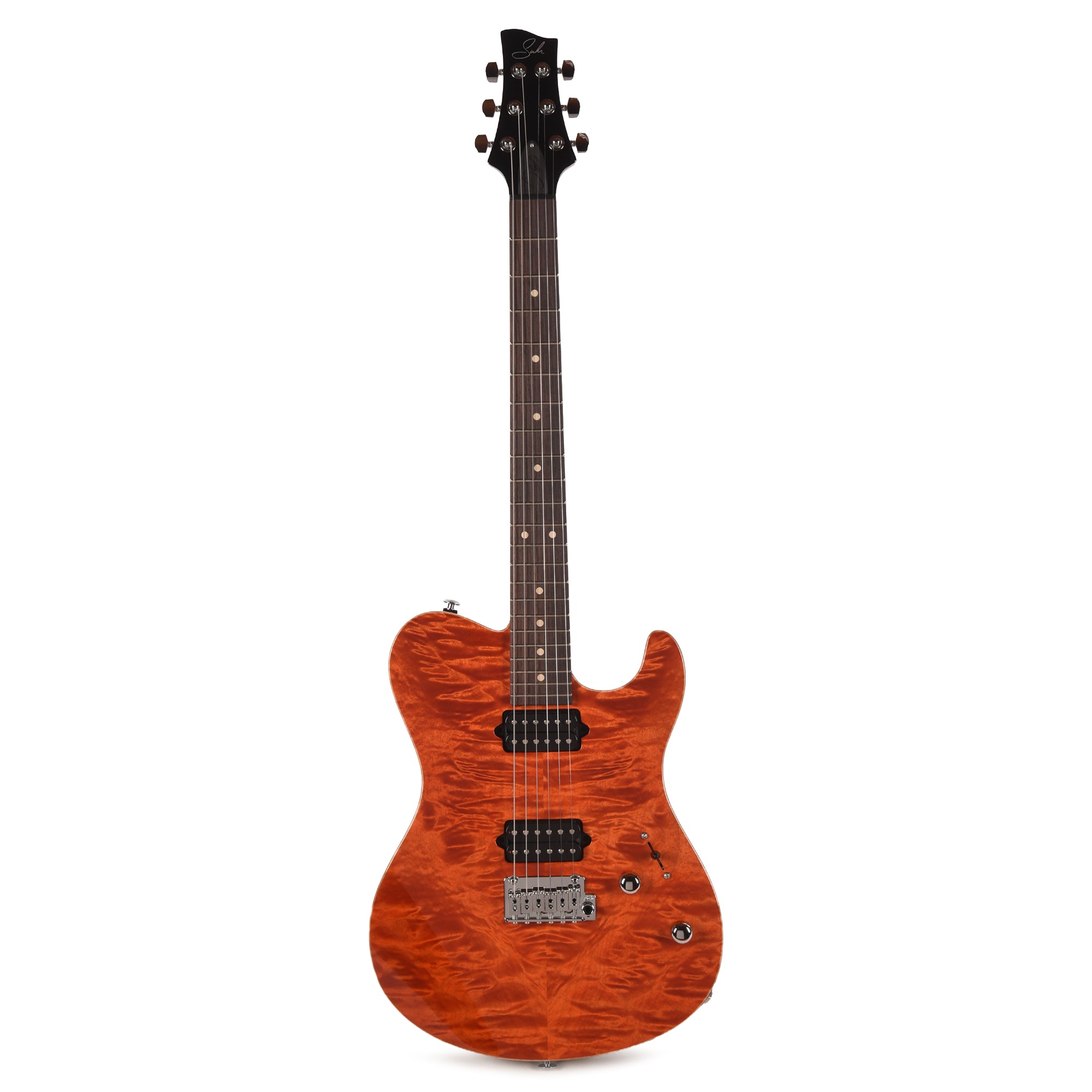 Suhr Oso Short Scale Custom Orange Stain w/Figured Maple Top Electric Guitars / Solid Body