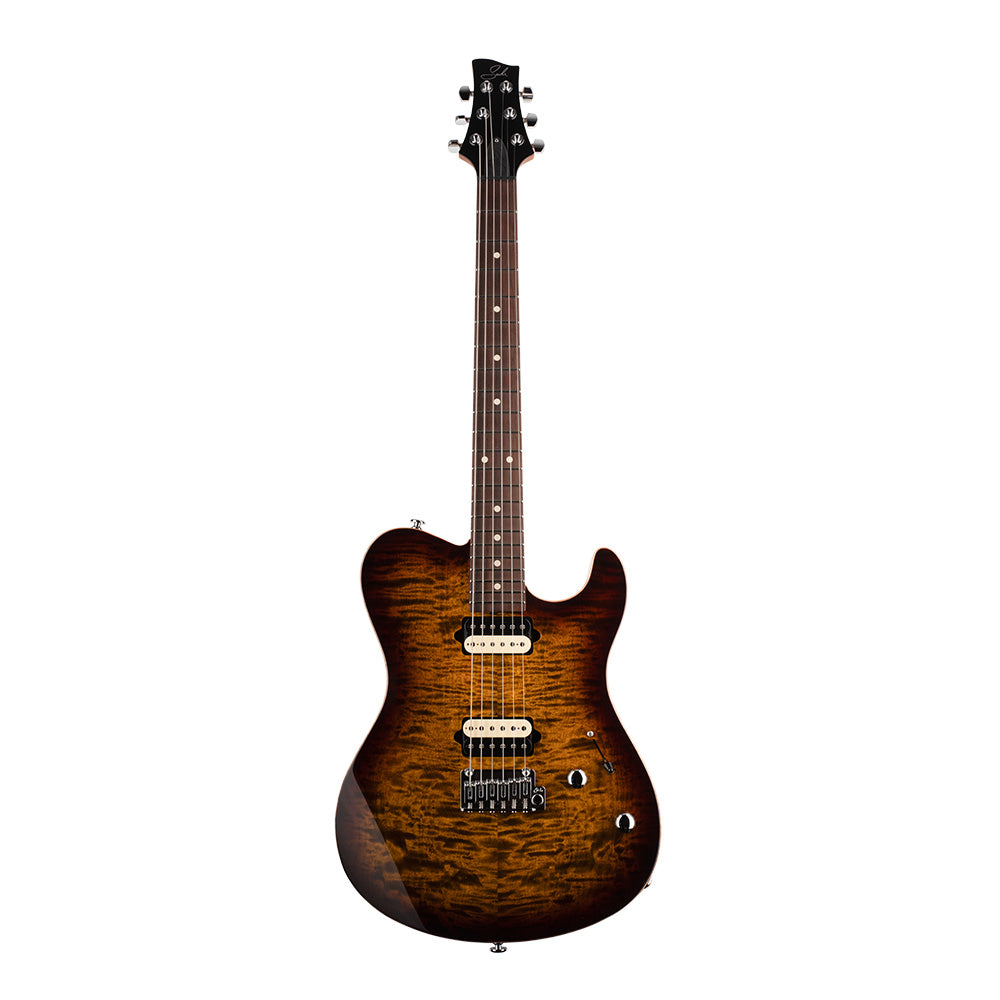 Suhr Oso Short Scale Mahogany w/ Figured Curly Maple Top Bengal Burst Electric Guitars / Solid Body