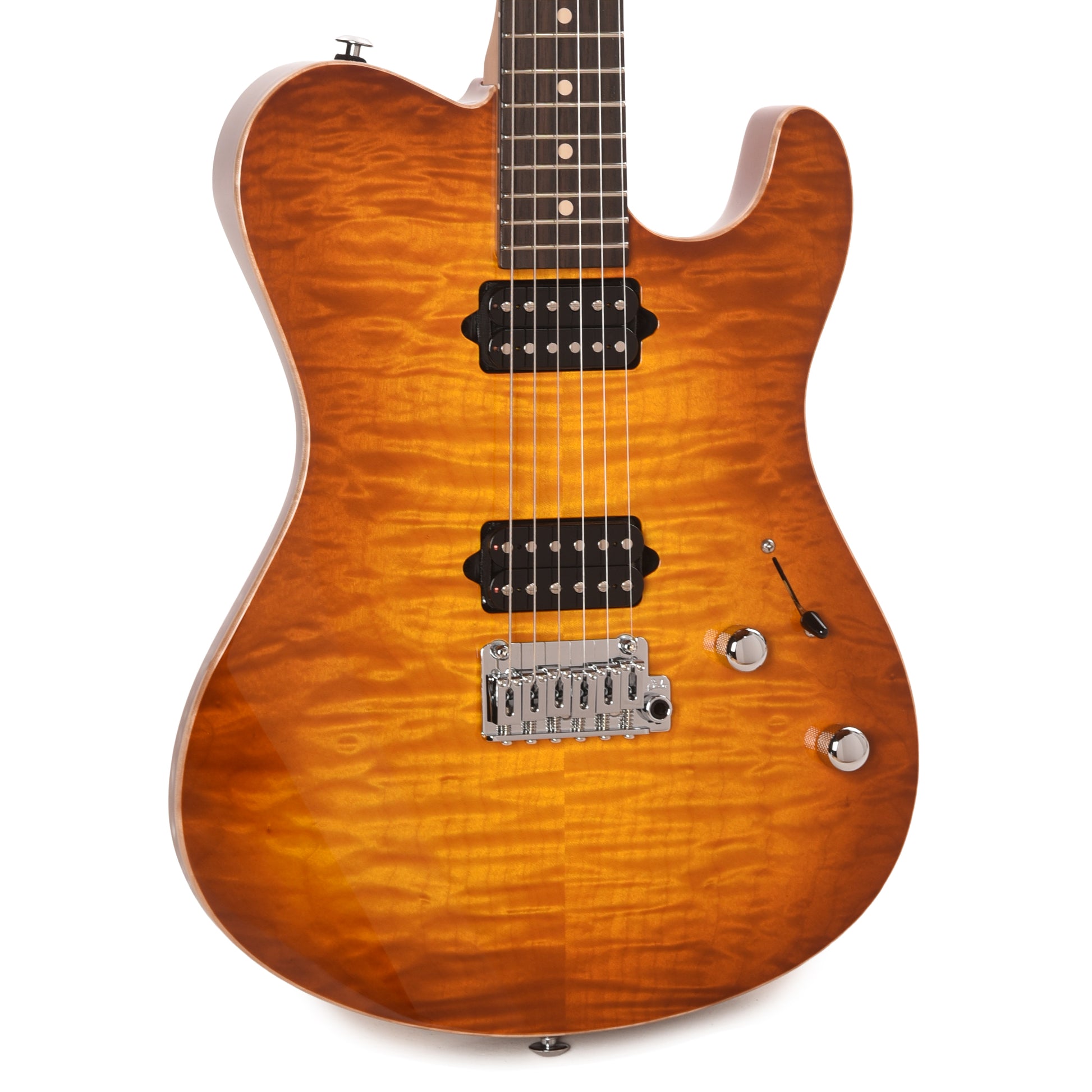Suhr Oso Short Scale Tea Burst w/Figured Maple Top Electric Guitars / Solid Body