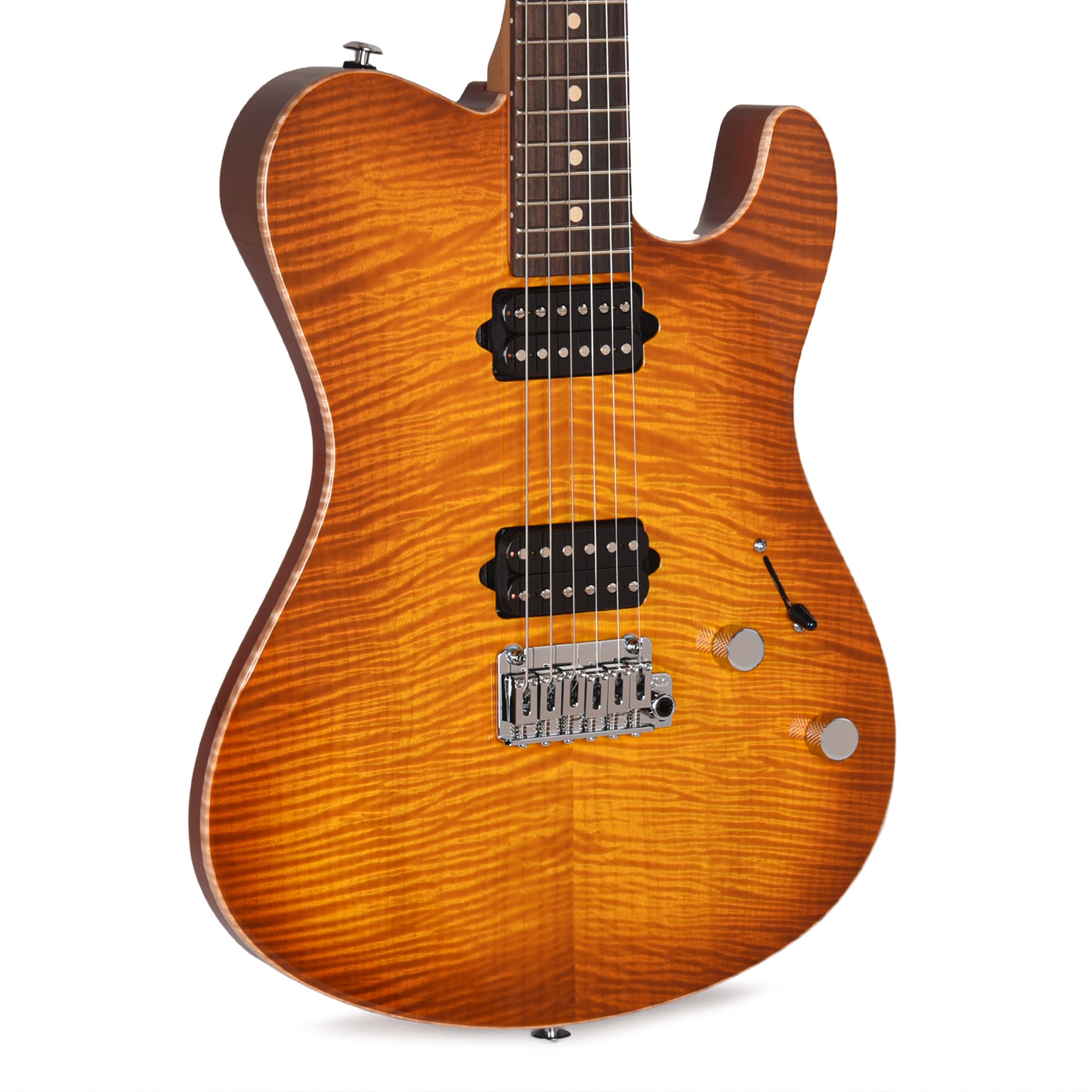 Suhr Oso Short Scale Tea Burst w/Figured Maple Top Electric Guitars / Solid Body