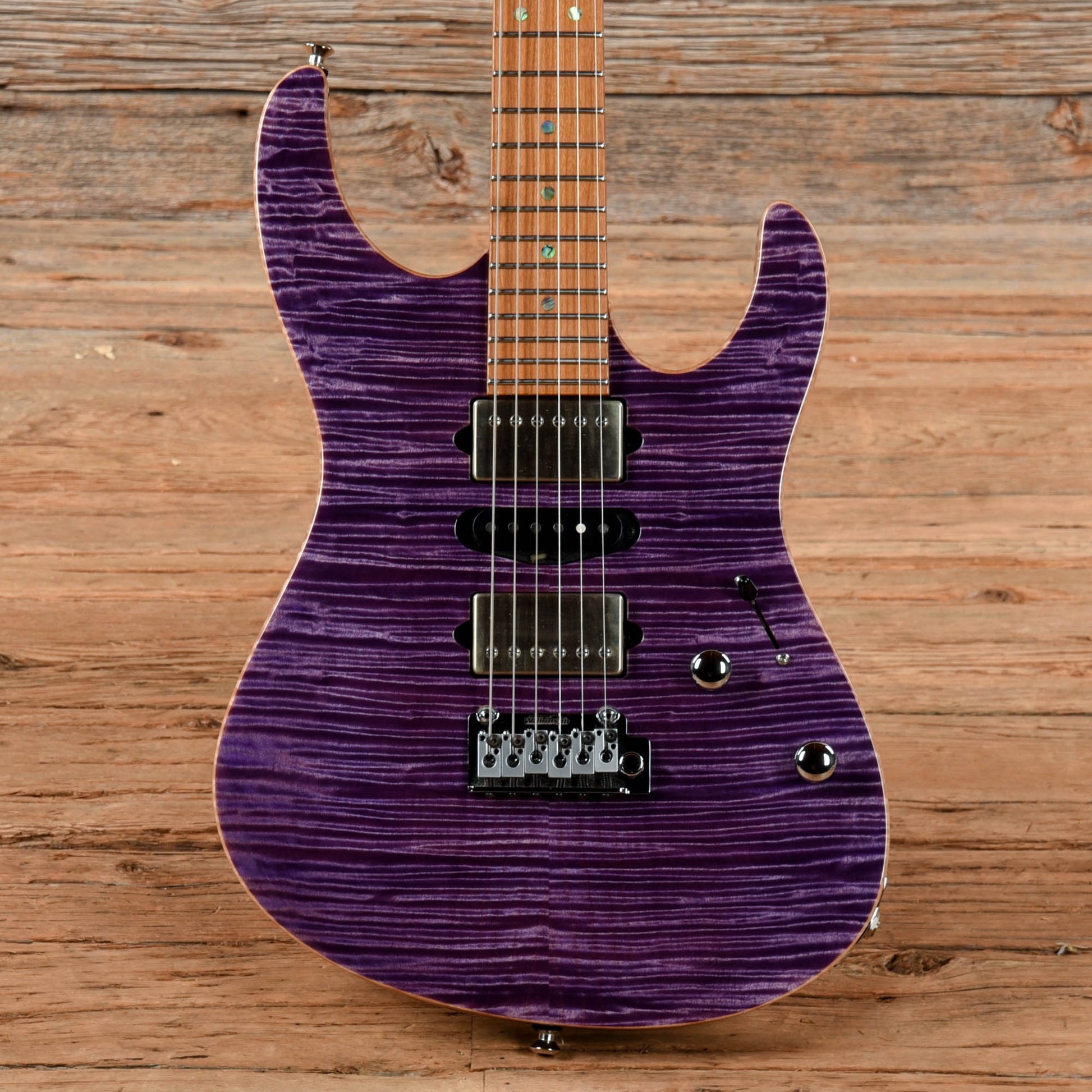 Suhr Roasted Modern HSH Transparent Purple Electric Guitars / Solid Body