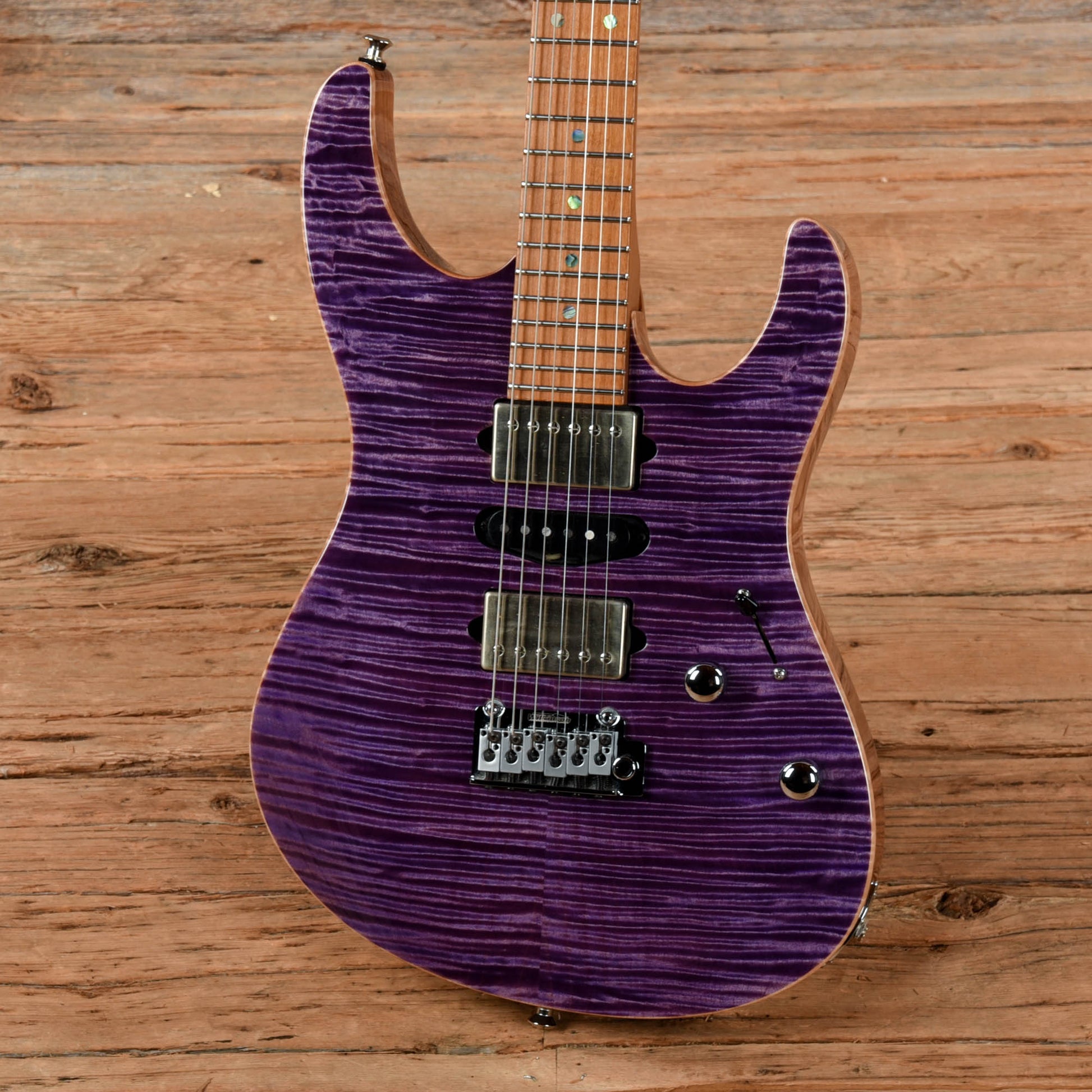 Suhr Roasted Modern HSH Transparent Purple Electric Guitars / Solid Body