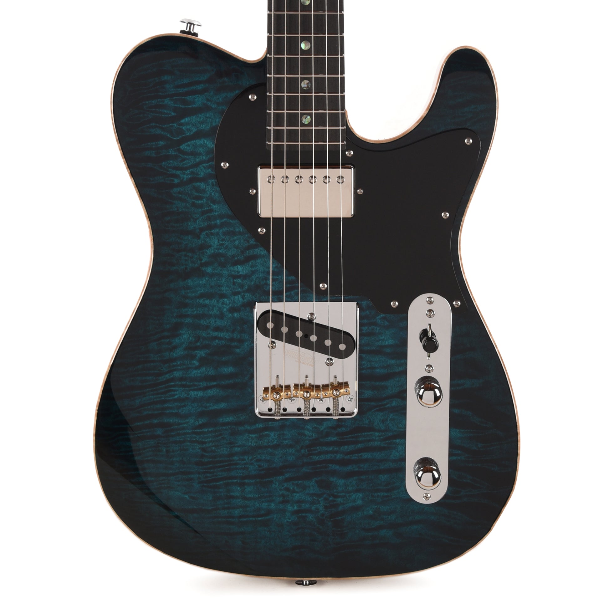 Suhr Classic T Trans Teal Burst w/ CME-Selected Quilt Maple Top Electric Guitars