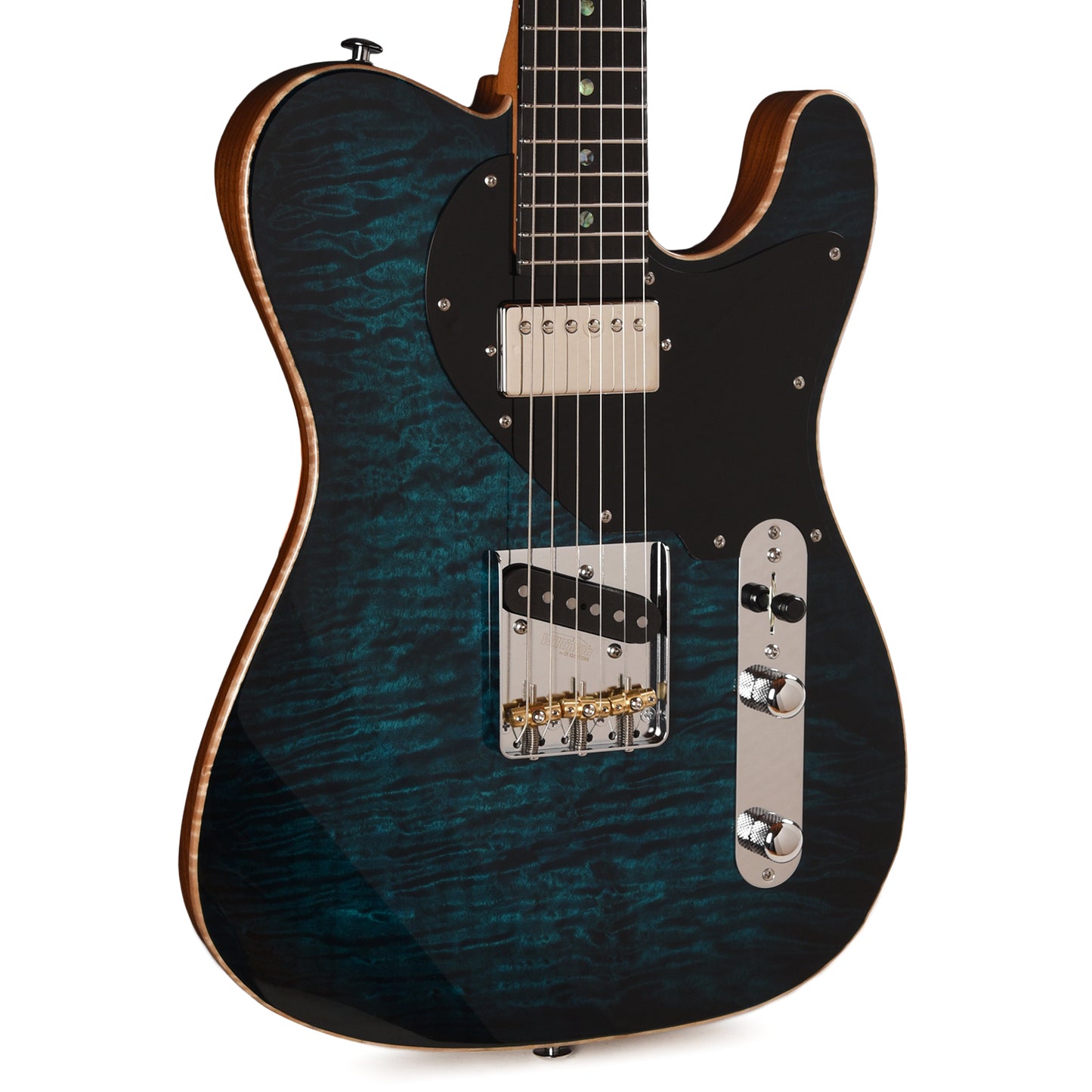 Suhr Classic T Trans Teal Burst w/ CME-Selected Quilt Maple Top Electric Guitars