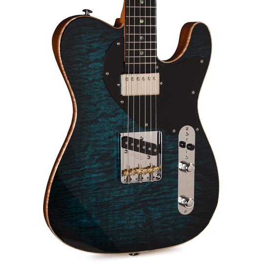 Suhr Classic T Trans Teal Burst w/ CME-Selected Quilt Maple Top Electric Guitars